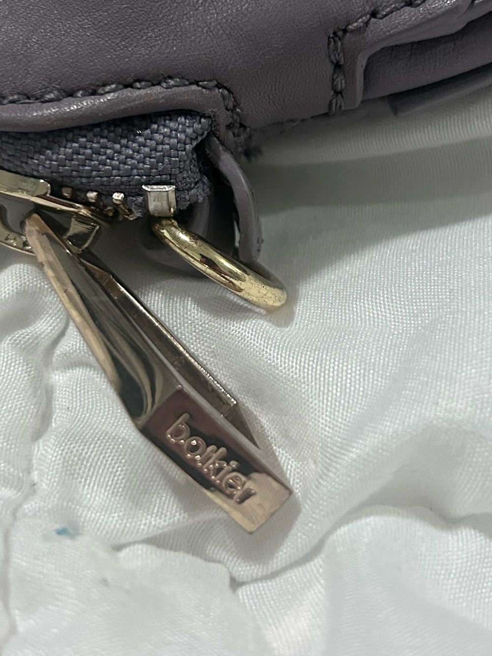 Botkier Envelope Crossbody Clutch with Gold Accent - Picture 7 of 8